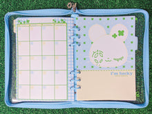 Load image into Gallery viewer, "i'm lucky" clover A5 6-ring binder