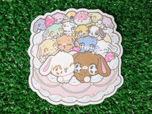 Load image into Gallery viewer, sugar bunnies critter besties waterproof sticker