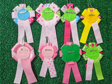 Load image into Gallery viewer, handmade rosette can badge 2way clip (girly and pink vibe)