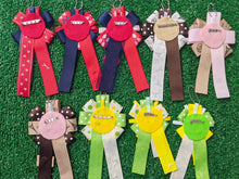 Load image into Gallery viewer, handmade rosette can badge 2way clip (variety)