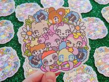 Load image into Gallery viewer, rare critter besties wreath waterproof sticker