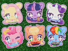 Load image into Gallery viewer, magic pony friend group waterproof sticker
