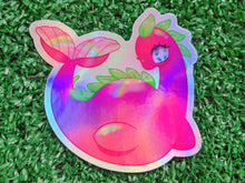 Load image into Gallery viewer, serendipity the pink dragon holographic vinyl sticker