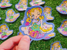 Load image into Gallery viewer, happy berry holographic vinyl sticker