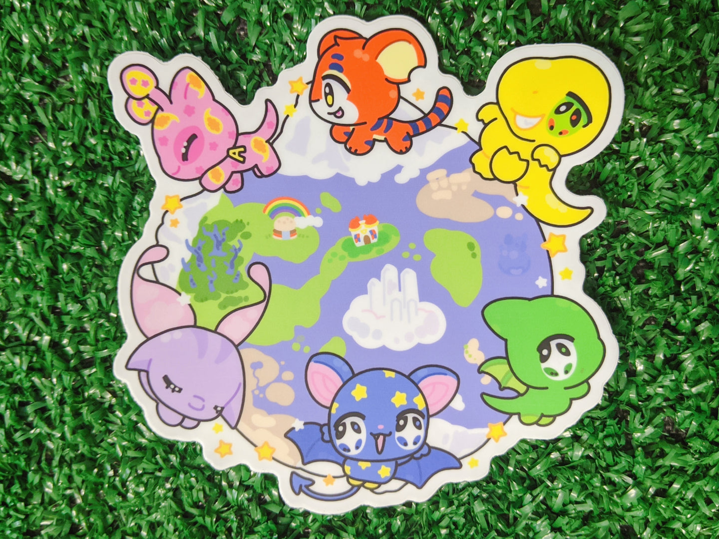 virtual pet world XL vinyl sticker