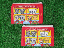 Load image into Gallery viewer, animal crackers zipper pouch
