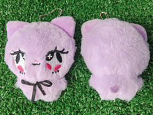 Load image into Gallery viewer, lavender kitten plush keychain
