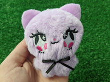 Load image into Gallery viewer, lavender kitten plush keychain
