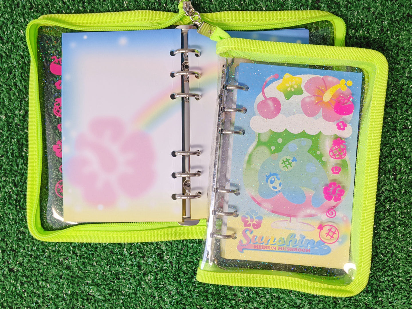 sunshine melon soda A6 6-ring binder