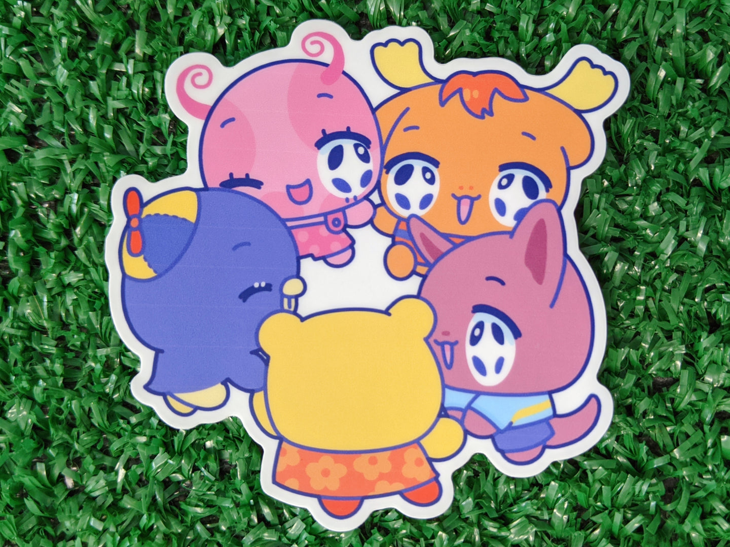 backyard dance waterproof sticker