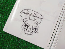 Load image into Gallery viewer, &quot;no perfectionism!&quot; clear vinyl die cut sticker

