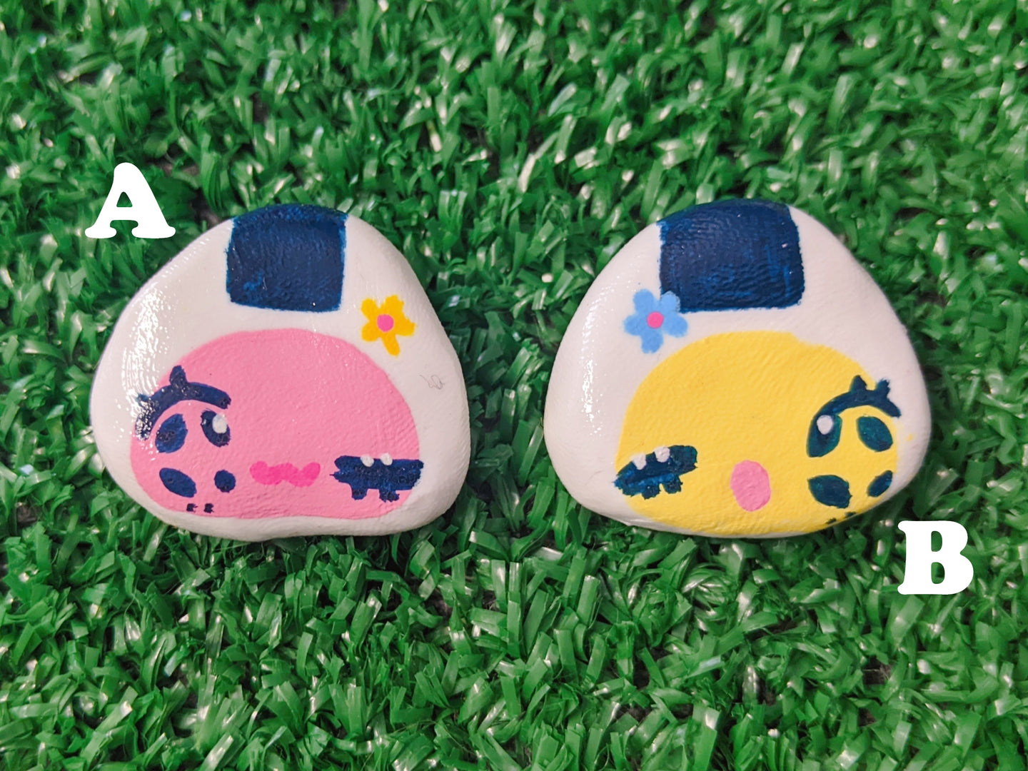 onigiri handmade pin