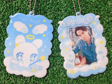 Load image into Gallery viewer, &quot;my angle&quot; photocard holder keychain
