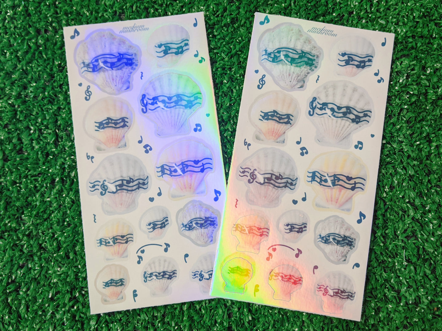 symphonic mermaid holographic sticker sheet