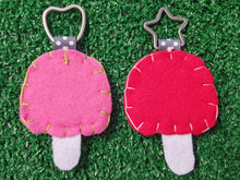 Load image into Gallery viewer, handmade lucky mushroom keychain
