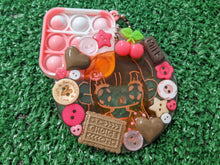 Load image into Gallery viewer, OOAK pink choco girl handmade keychain
