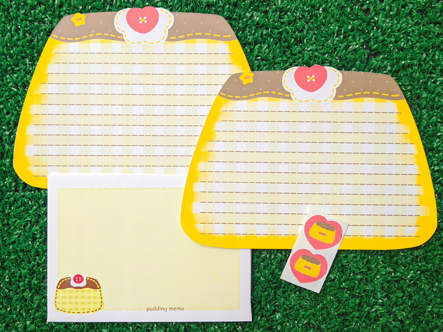 pudding die cut memo letter set