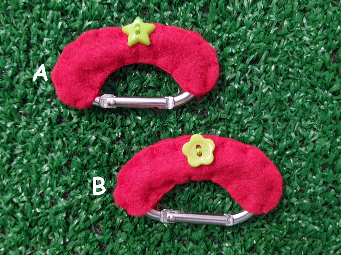 handmade tomato carabiner