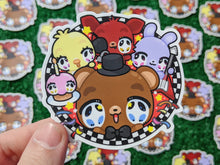 Load image into Gallery viewer, haunted pizzeria animatronic waterproof sticker
