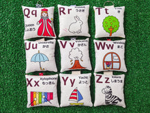 Load image into Gallery viewer, OOAK handmade alphabet pillow keychain
