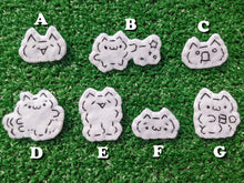 Load image into Gallery viewer, mona kaomoji ascii cat embroidered pin
