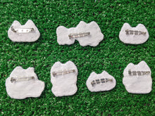 Load image into Gallery viewer, mona kaomoji ascii cat embroidered pin
