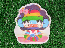 Load image into Gallery viewer, striped girl camilla waterproof sticker
