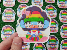 Load image into Gallery viewer, striped girl camilla waterproof sticker
