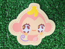 Load image into Gallery viewer, critter bestie pink monkey toy waterproof sticker
