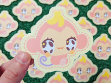 Load image into Gallery viewer, critter bestie pink monkey toy waterproof sticker

