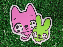 Load image into Gallery viewer, greeting card besties waterproof sticker
