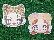 puppy hachi or cat nana waterproof sticker