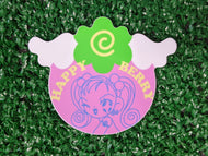 happy berry waterproof sticker