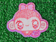 monkie girl holographic waterproof sticker