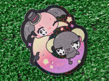 Load image into Gallery viewer, cinna's mischievous friends holographic waterproof sticker
