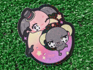 cinna's mischievous friends holographic waterproof sticker