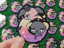 Load image into Gallery viewer, cinna's mischievous friends holographic waterproof sticker
