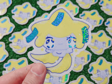Load image into Gallery viewer, kawaii wishing monster holographic waterproof sticker
