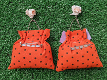 Load image into Gallery viewer, handmade trick or treat bag 2WAY keychain
