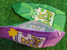 Load image into Gallery viewer, purple &amp; green ketchup pencil pouch
