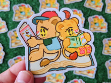 Load image into Gallery viewer, literary lions waterproof sticker
