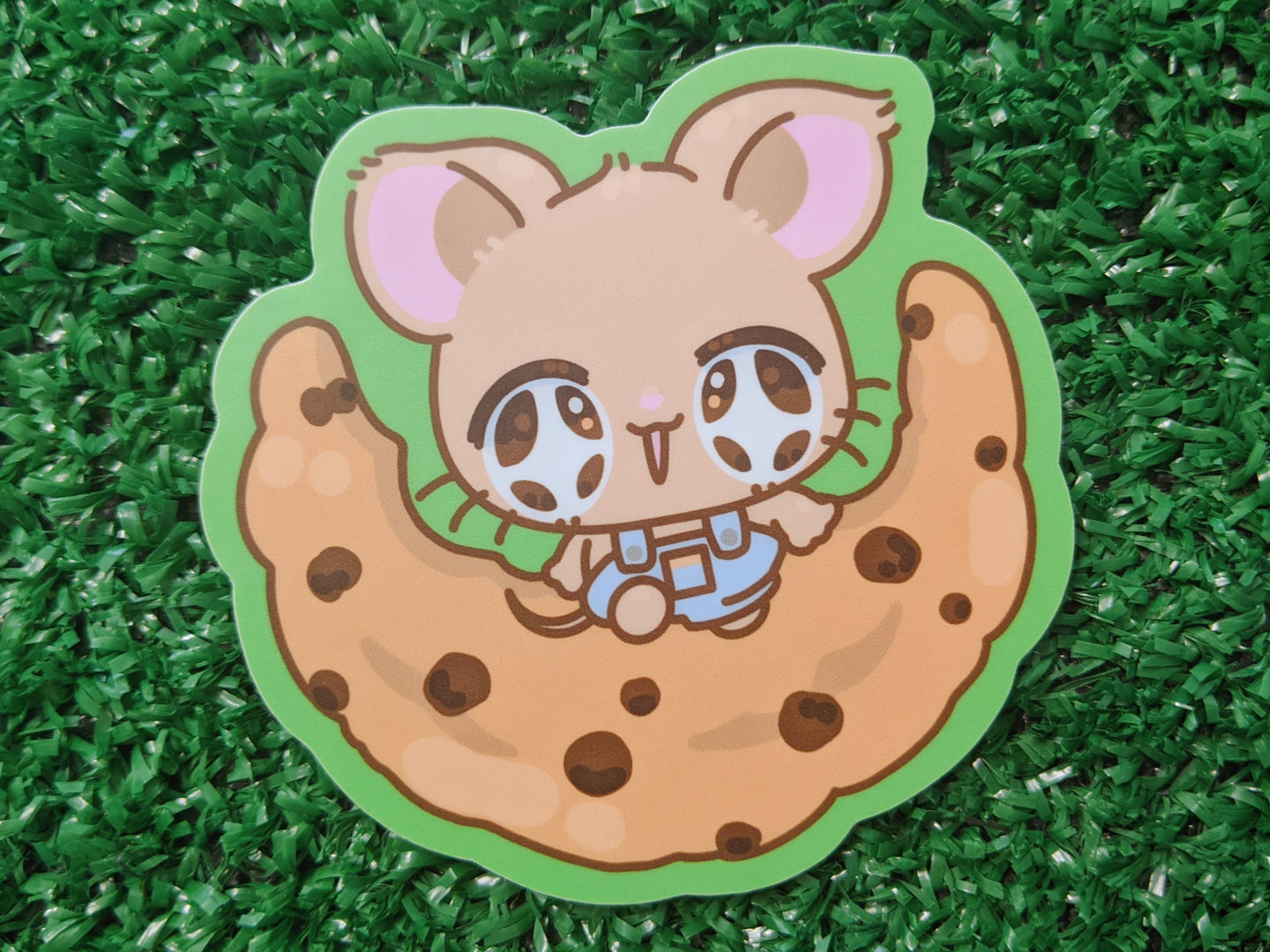 nostalgic cookie and mouse waterproof sticker