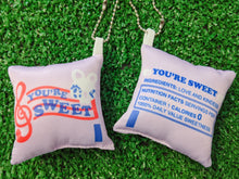 Load image into Gallery viewer, pink sweetener pillow keyring

