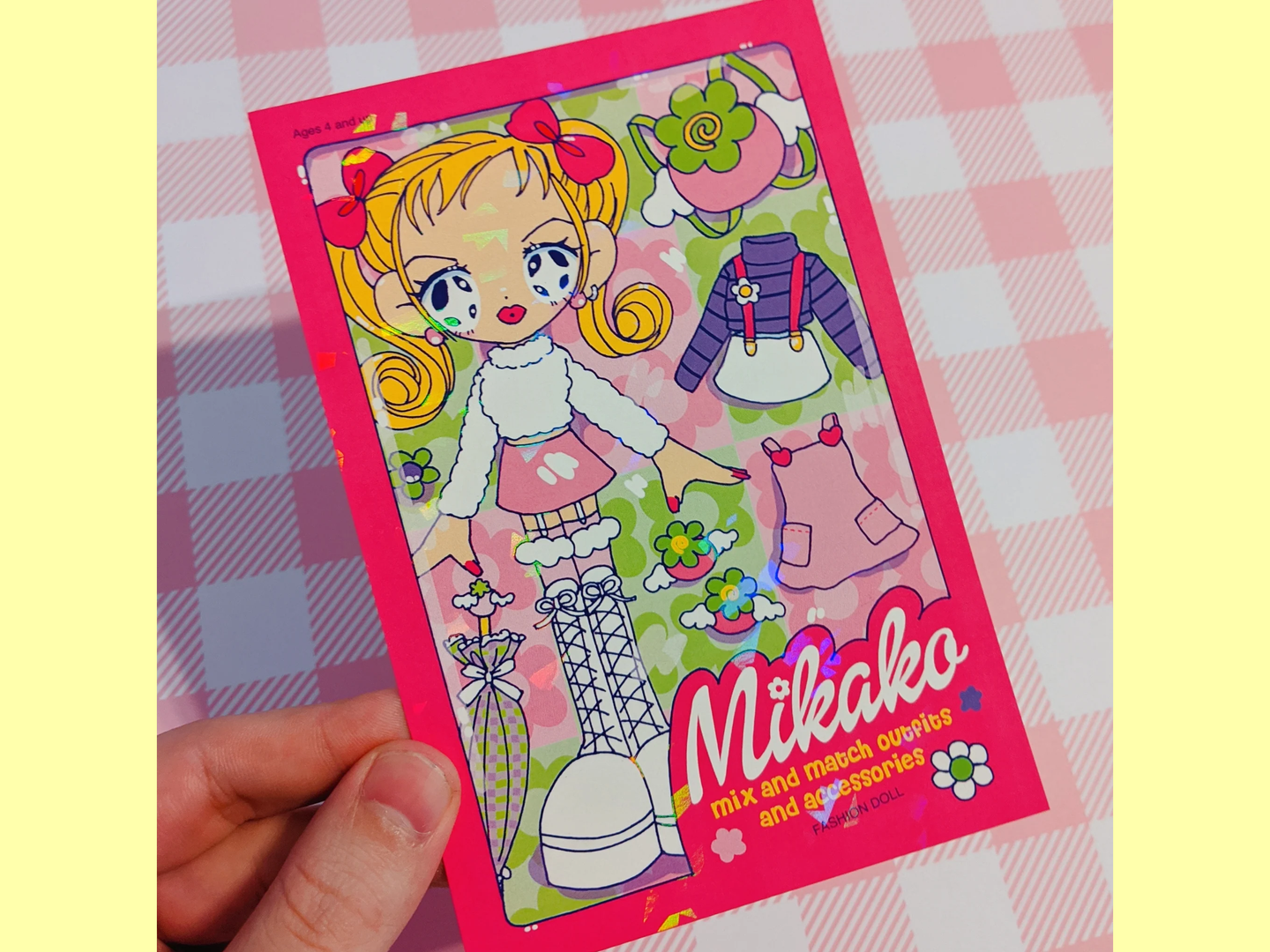 mikako doll postcard print