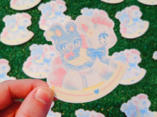 Load image into Gallery viewer, kitschy baby rockinghorse waterproof sticker
