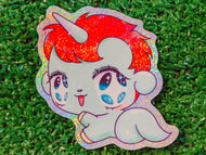 unico holographic vinyl sticker