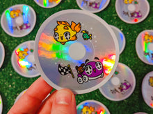Load image into Gallery viewer, nostalgic educational games disc holographic vinyl sticker
