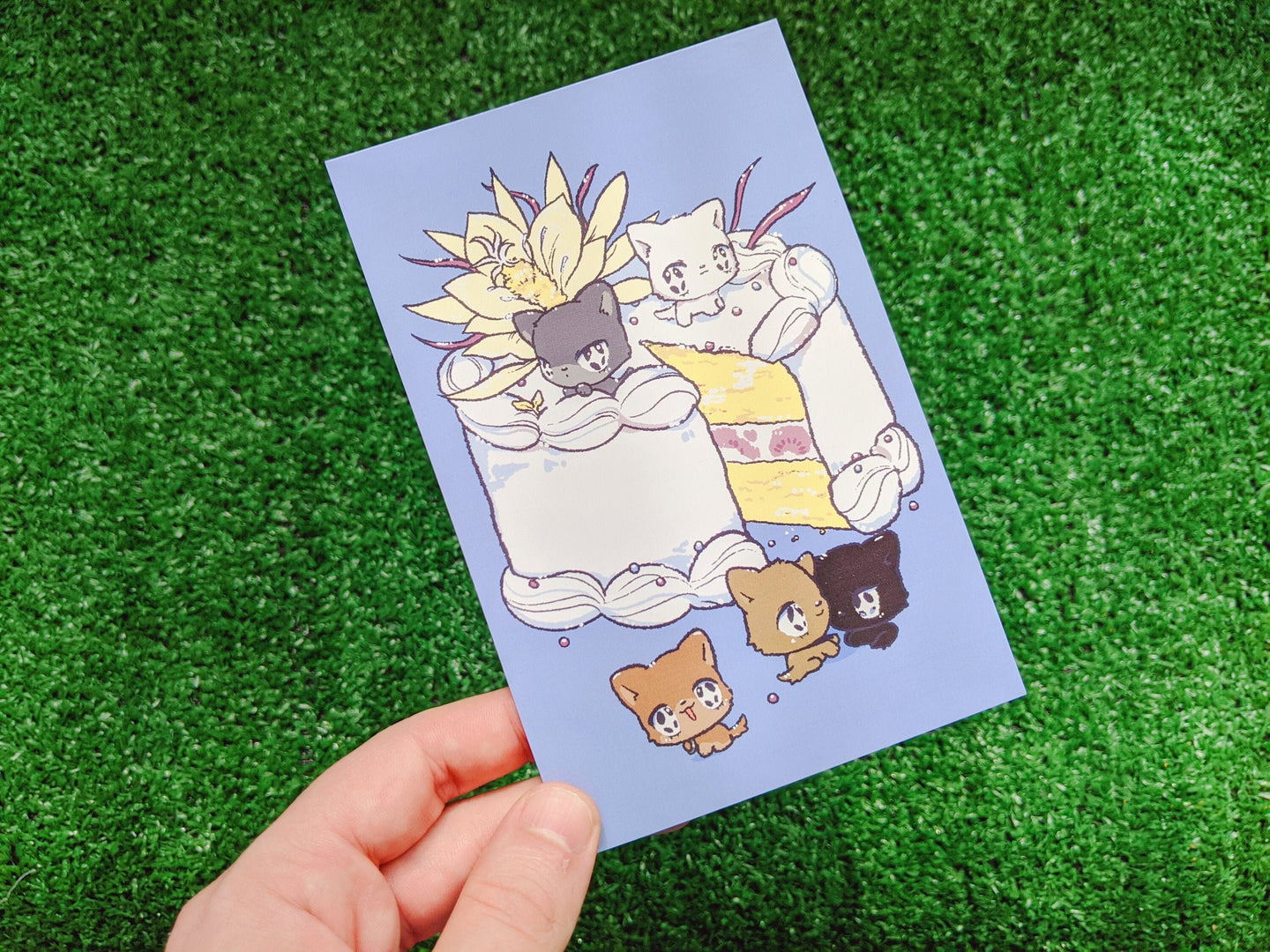wolf's rain cake postcard print