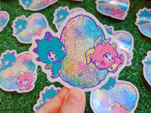 Load image into Gallery viewer, nostalgic dragon scale holographic vinyl sticker
